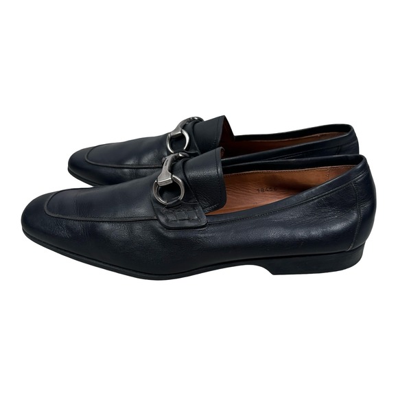 Magnanni Raffa II Mens 18456 Black Leather Bit Loafer Shoes Spain Size 9.5 M main image 6